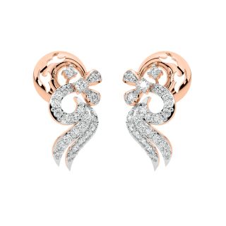 Polly Round Diamond Stud Earrings